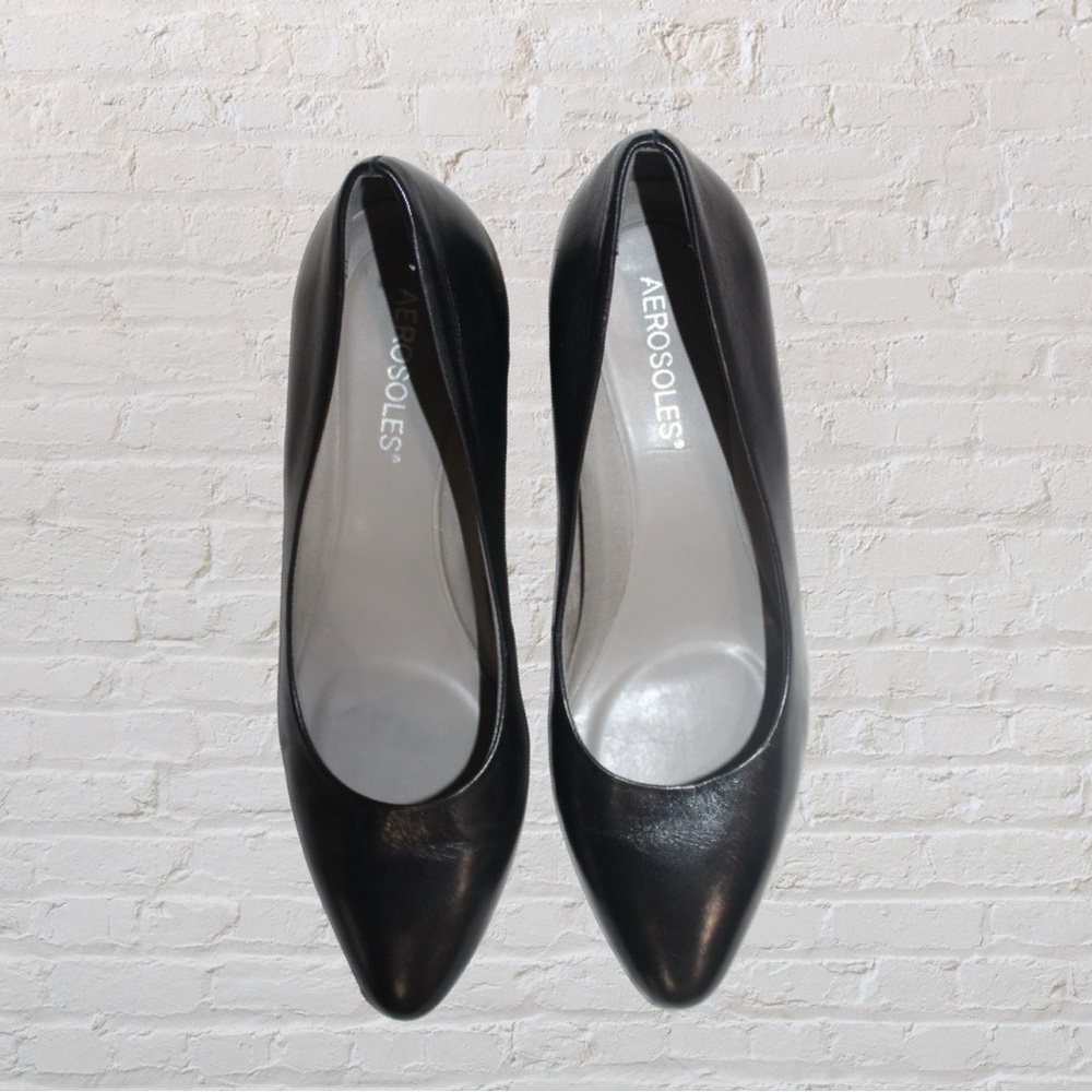 Aerosoles Silver Star Black Pumps